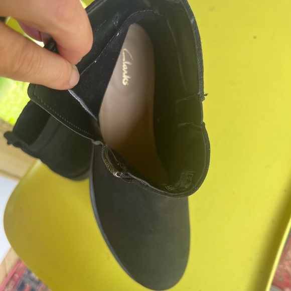 Clarks Memi Lo Black Boots - Picture 5 of 10